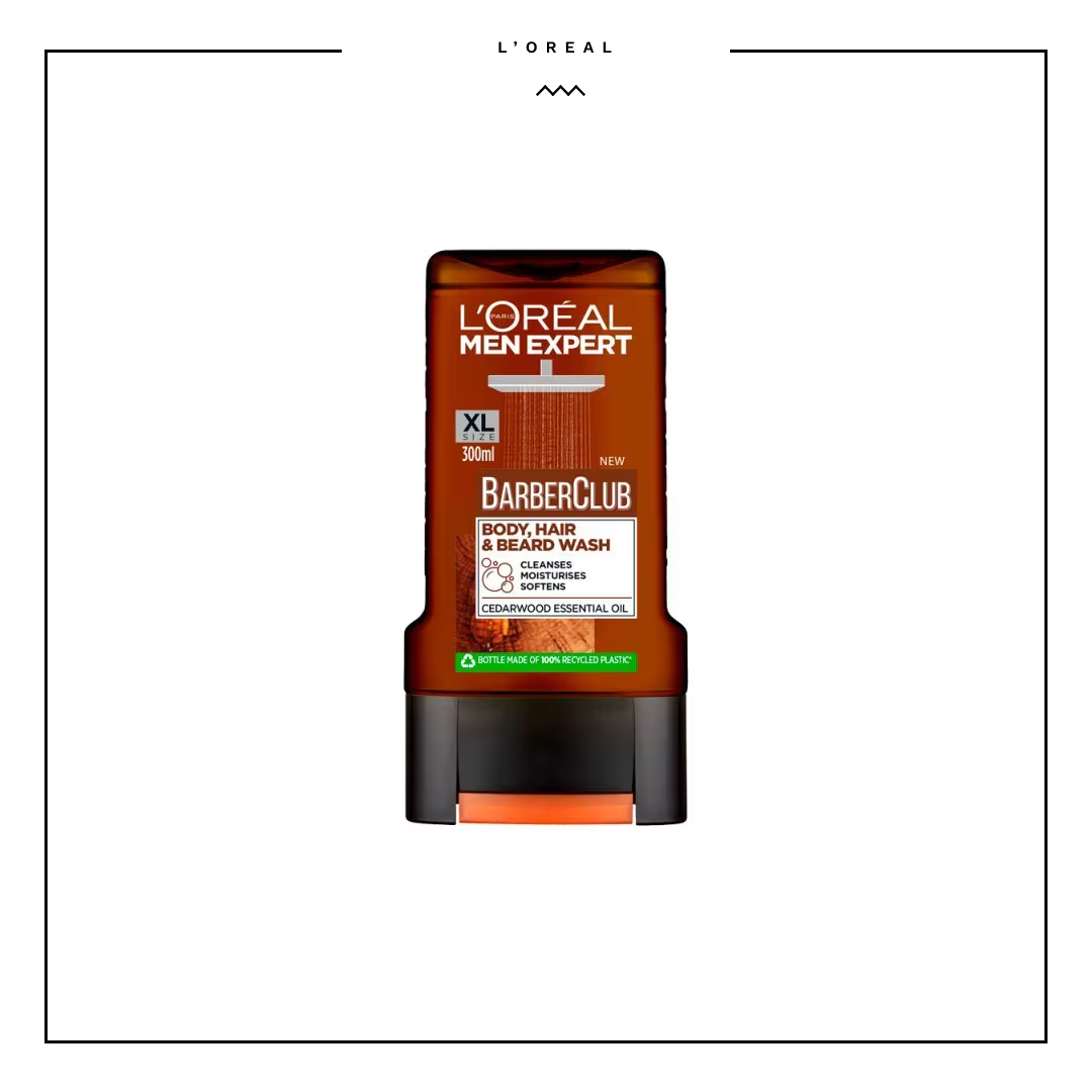 L'Oreal Men Expert Barber Club Body, Hair & Beard Wash 300ml