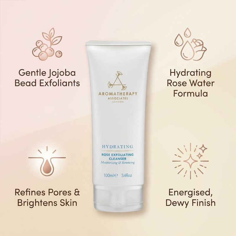 Aromatherapy Associates Hydrating Rose Exfoliating Cleanser 100ml