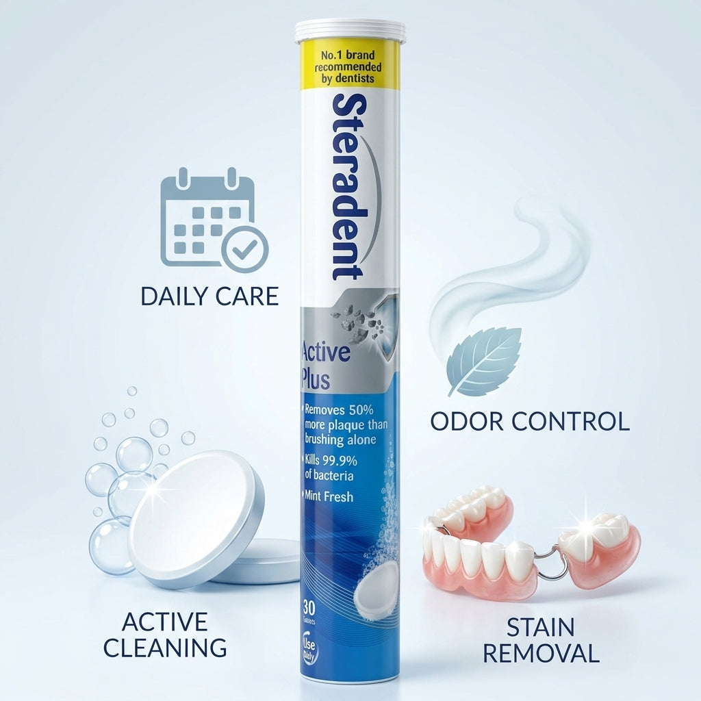Steradent Active Plus 30Tablets