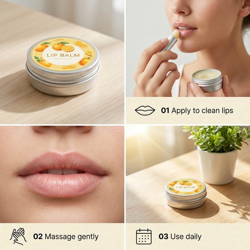 Ancestral Cosmetics Tallow & Honey Lipbalm (Orange)