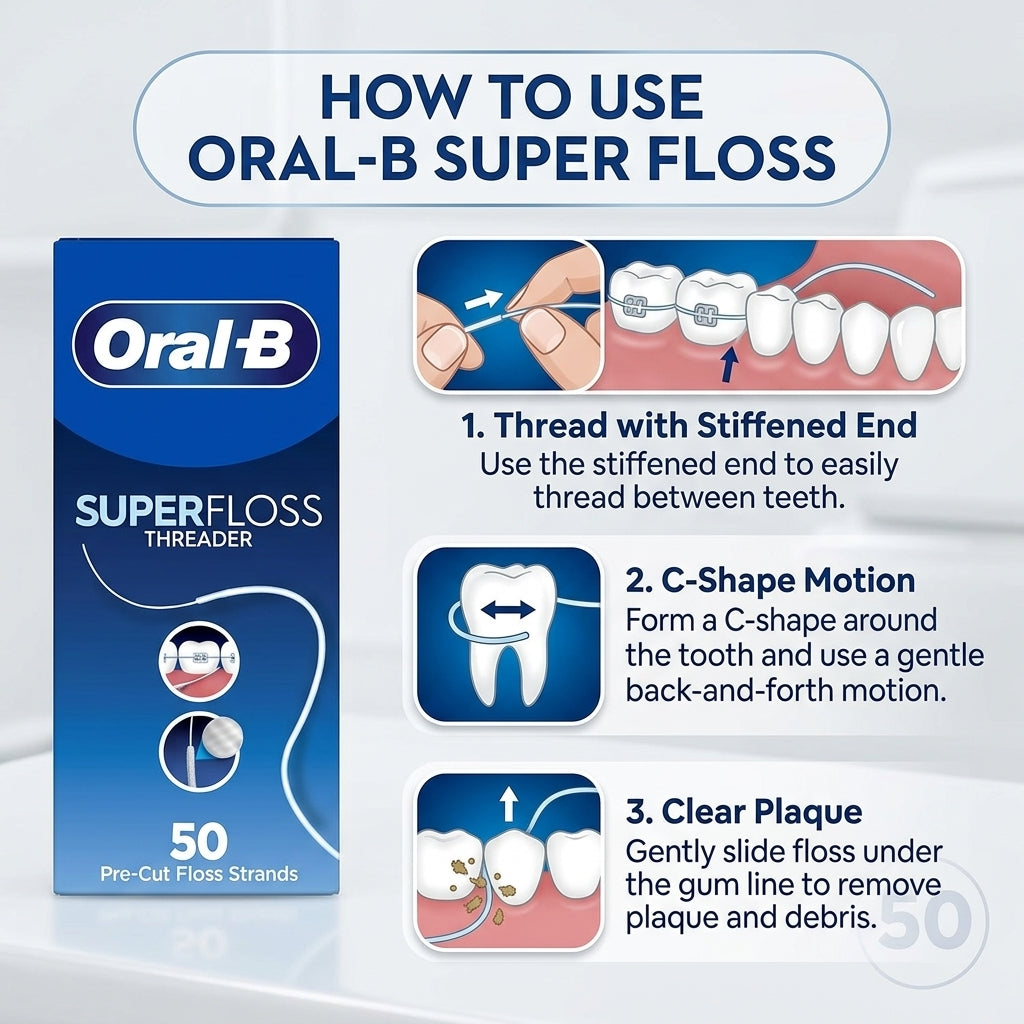 Oral-B Super Floss 50 Pre-Cut Strands