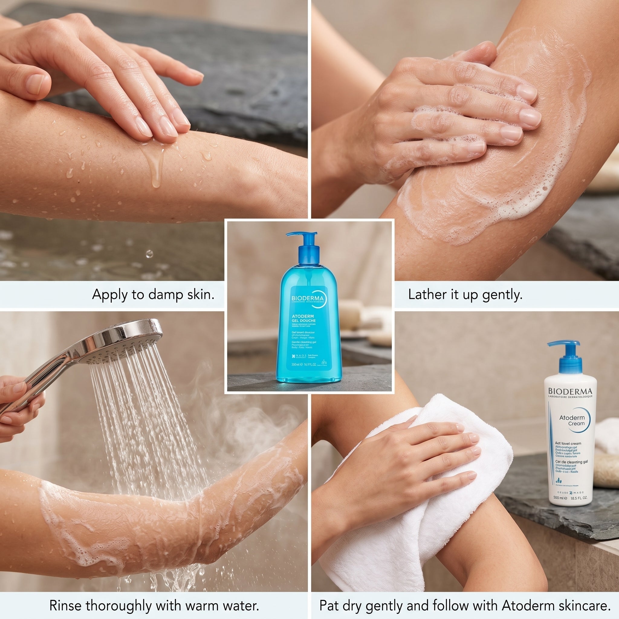 Bioderma atoderm daily cleansing shower gel 500 ml