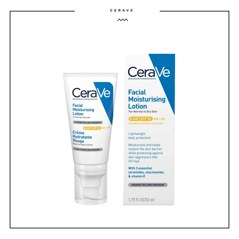 CeraVe AM Facial Moisturising Lotion SPF 50 52ml