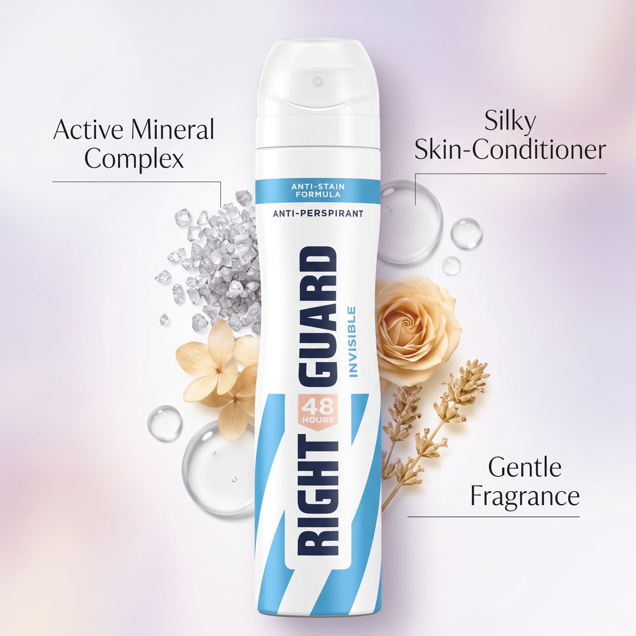Right Guard Women Deodorant Spray Invisible 250ml