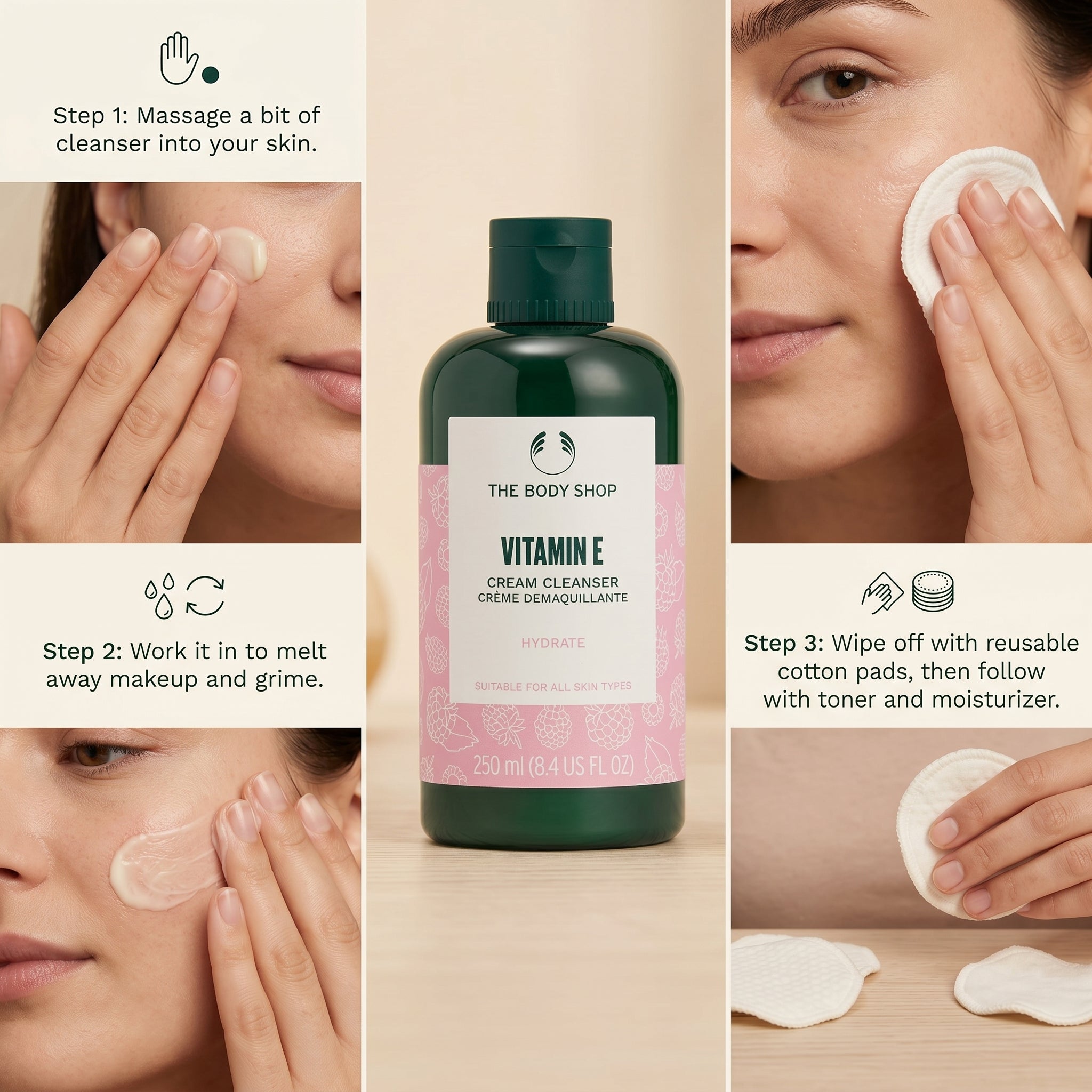 Body Shop Vitamin E Cleansing Cream 250ML
