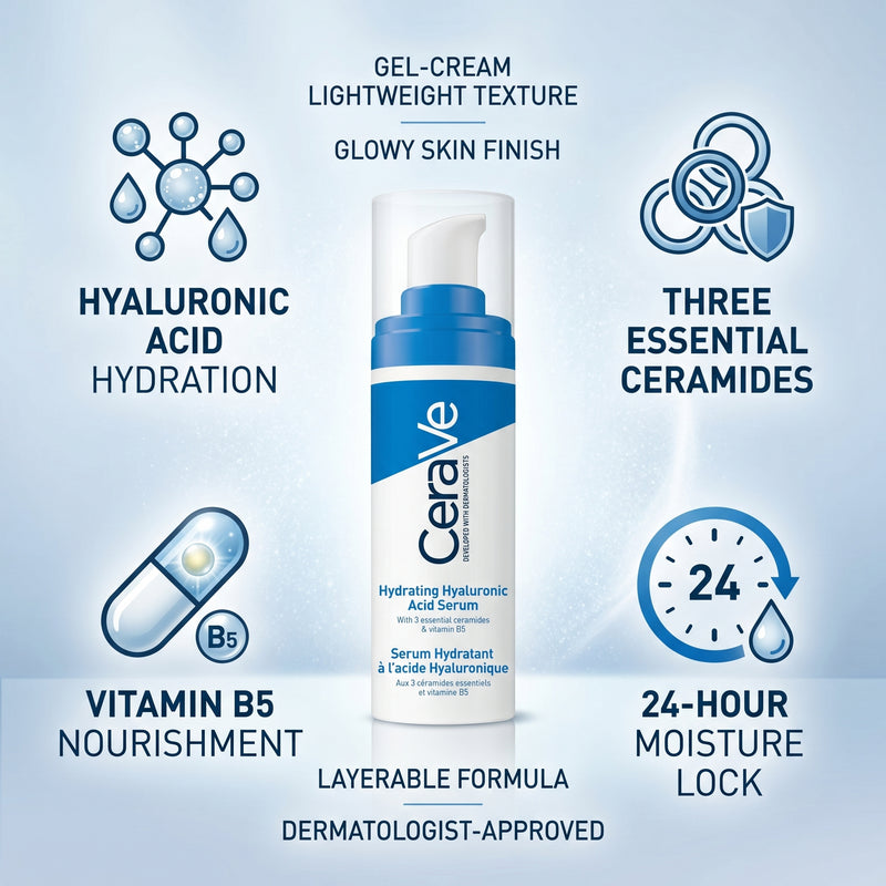 CeraVe Hydrating Hyaluronic Acid Serum 30ml