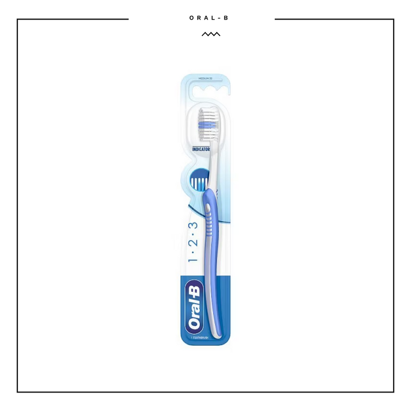 Oral-B 123 Indicator Medium Manual Toothbrush