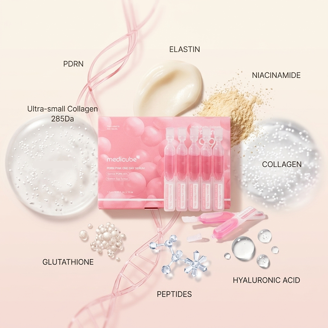 Medicube PDRN 99% Pink One Day Serum Set 1.5ml x 10 ea