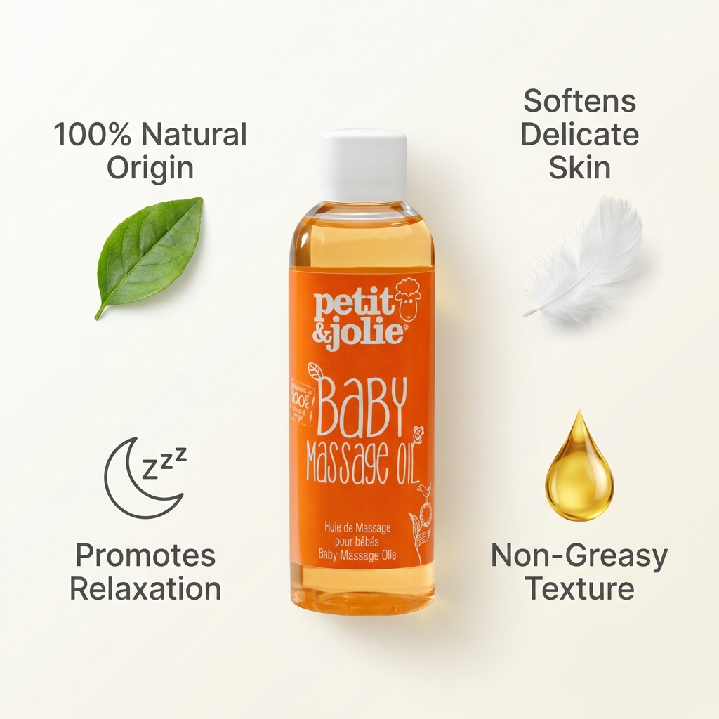 Petit & Jolie Baby Massage Oil 100ml