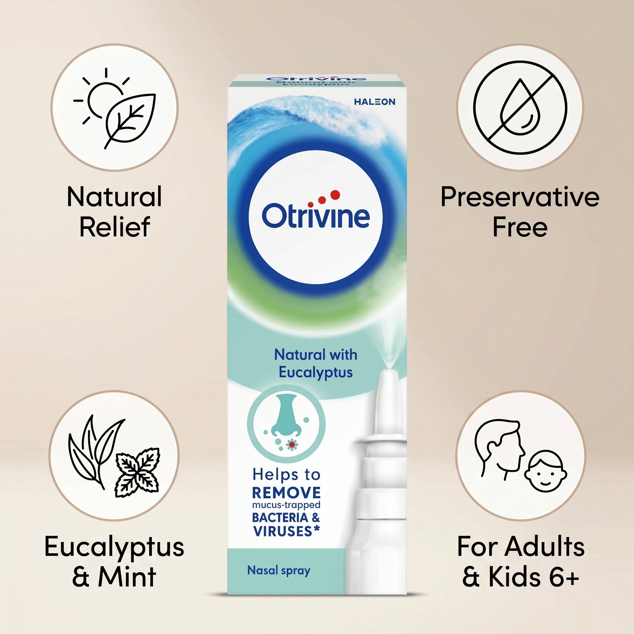 Otrivine Natural with Eucalyptus Nasal Spray 20ml