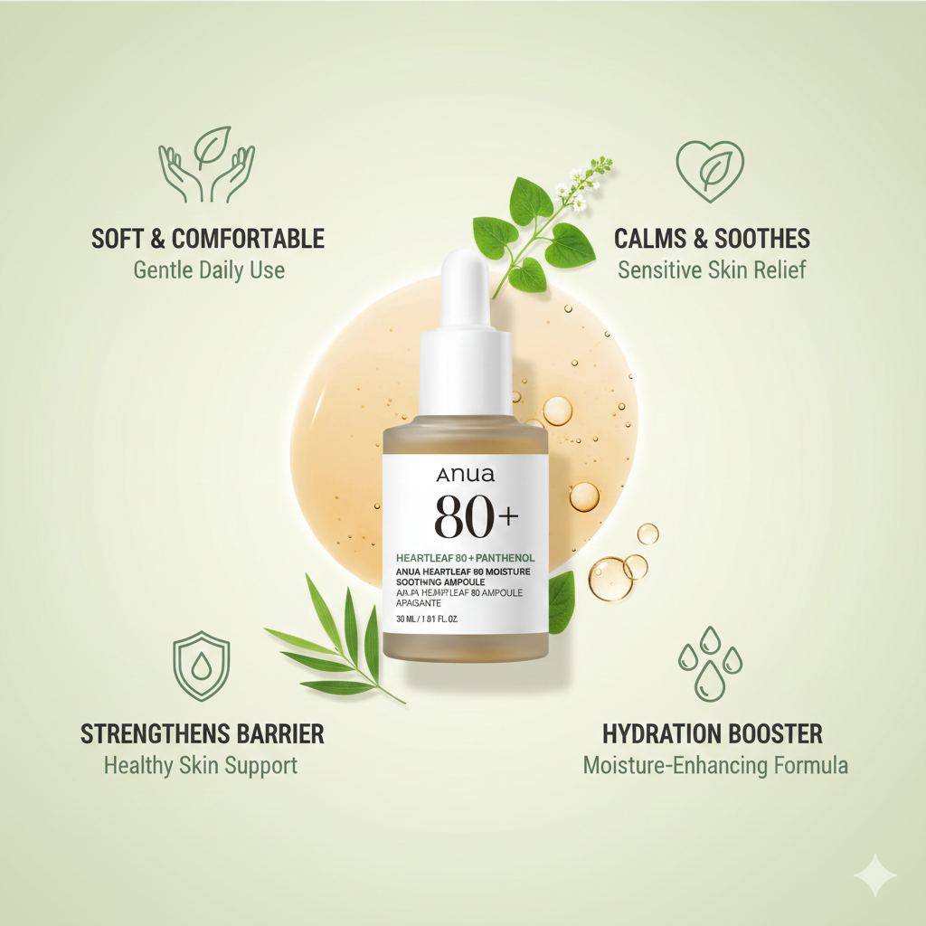 Anua heartleaf 80 moisture soothing ampoule 30ml