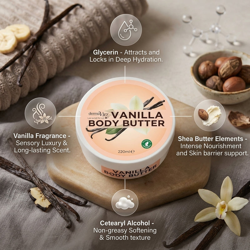 Derma V10 Body Butter Vanilla 220ml