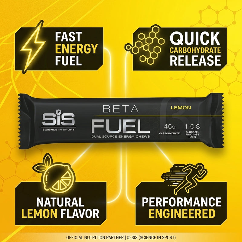 Science In Sport Beta Fuel Energy Chew Bar Lemon 60g