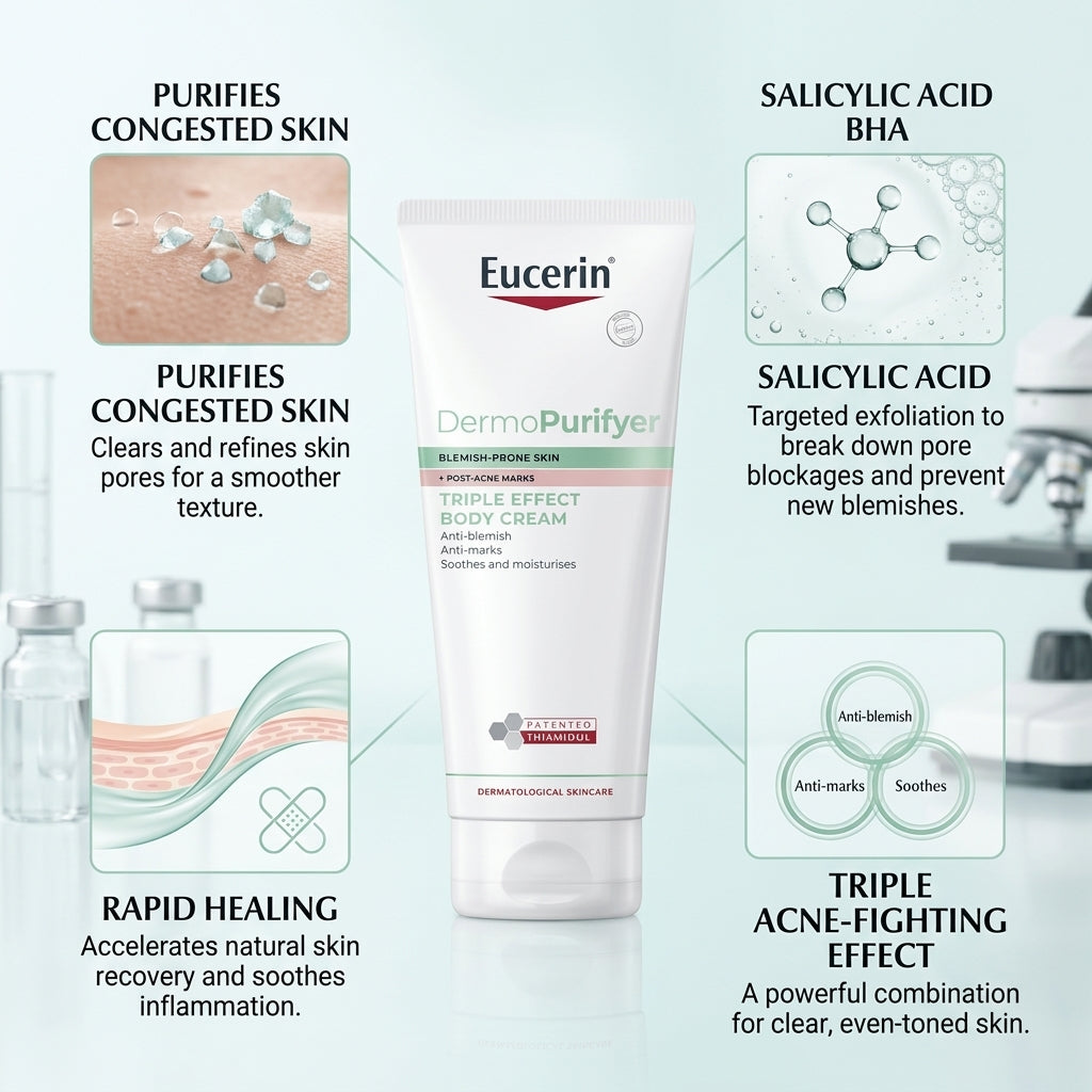 Eucerin DermoPurifyer Triple Effect Body Cream 200ml