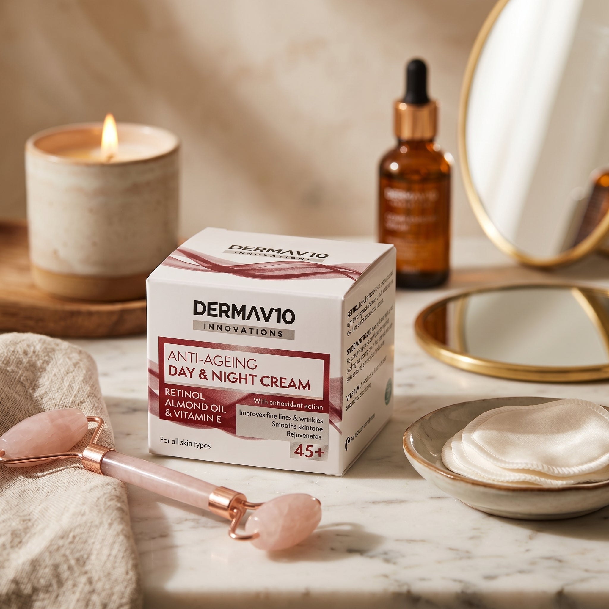 Derma V10 Anti-Ageing Retinol Day & Night Cream - 50ml
