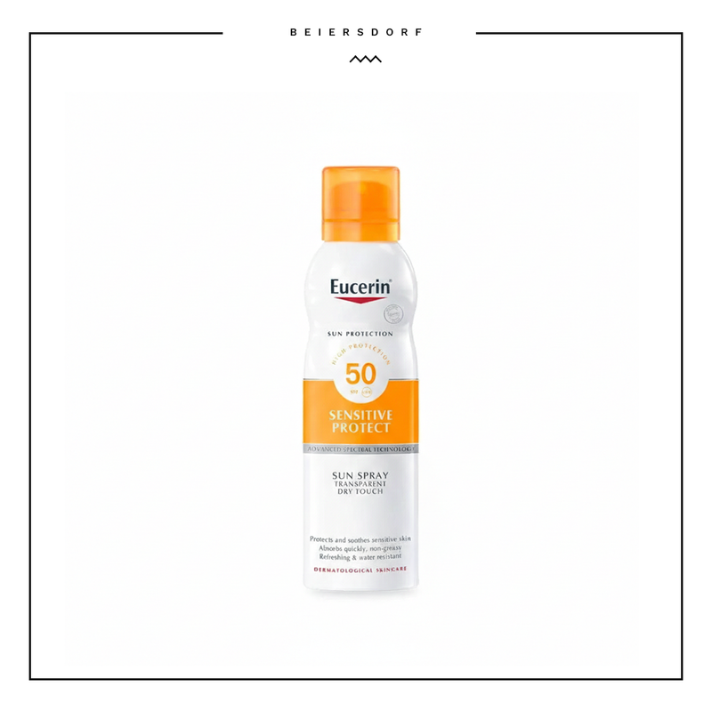Eucerin transparent dry touch sun spray SPF50 (200ml)