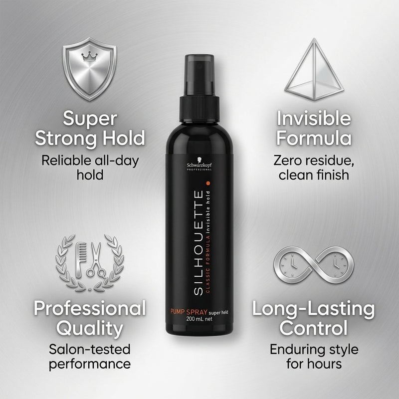 Schwarzkopf Silhouette Classic Formula Invisible HoldPump Spray Super Hold 200ml