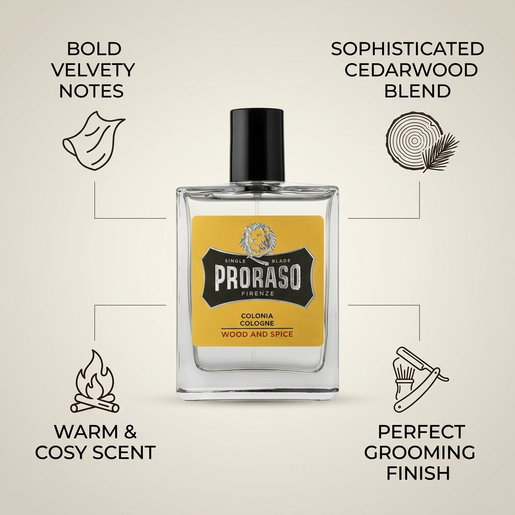 Proraso Wood & Spice Eau de Cologne 100ml