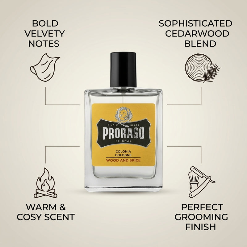 Proraso Wood & Spice Eau de Cologne 100ml