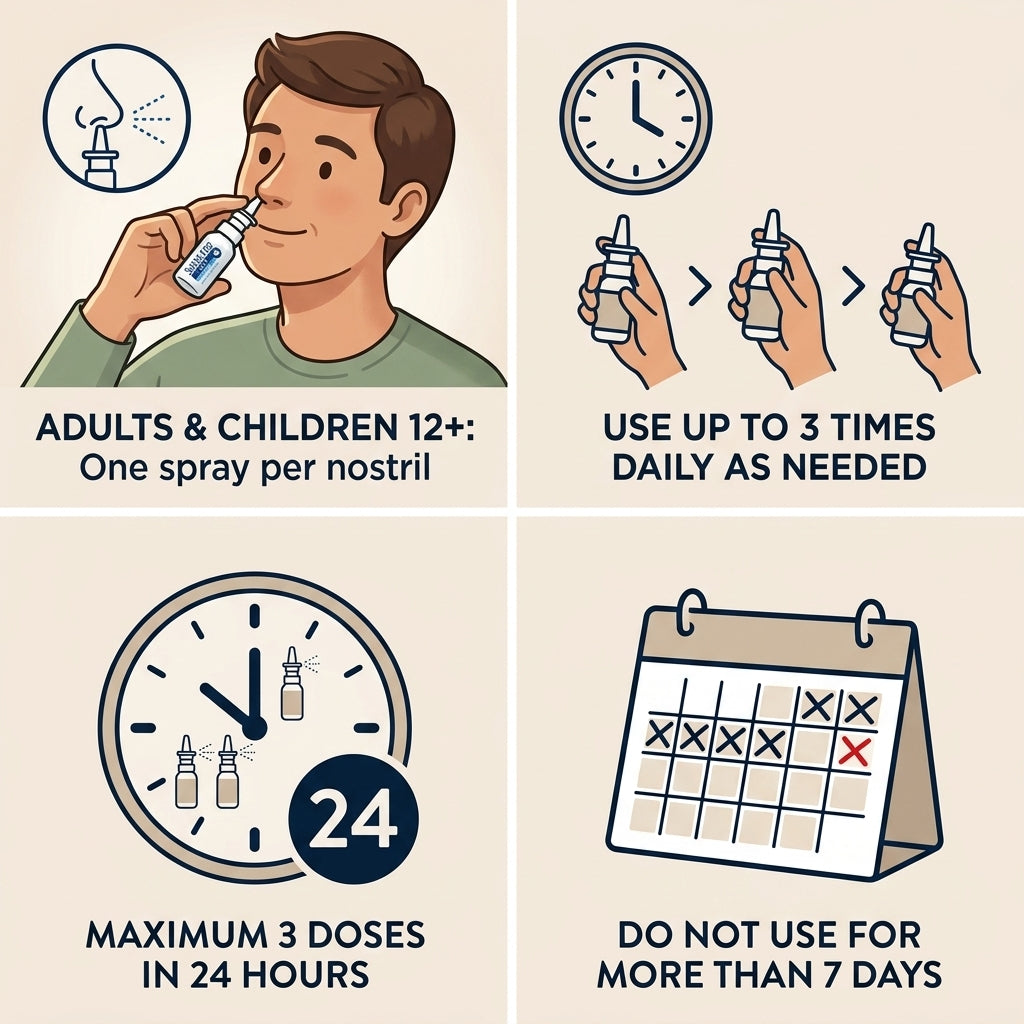 Sudafed Blocked Nose Nasal Spray 10ml