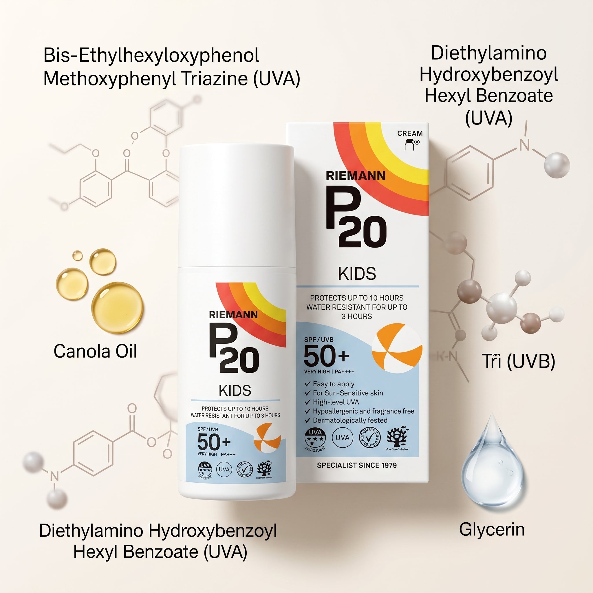 Riemann P20 Kids Suncreen SPF50 200ml