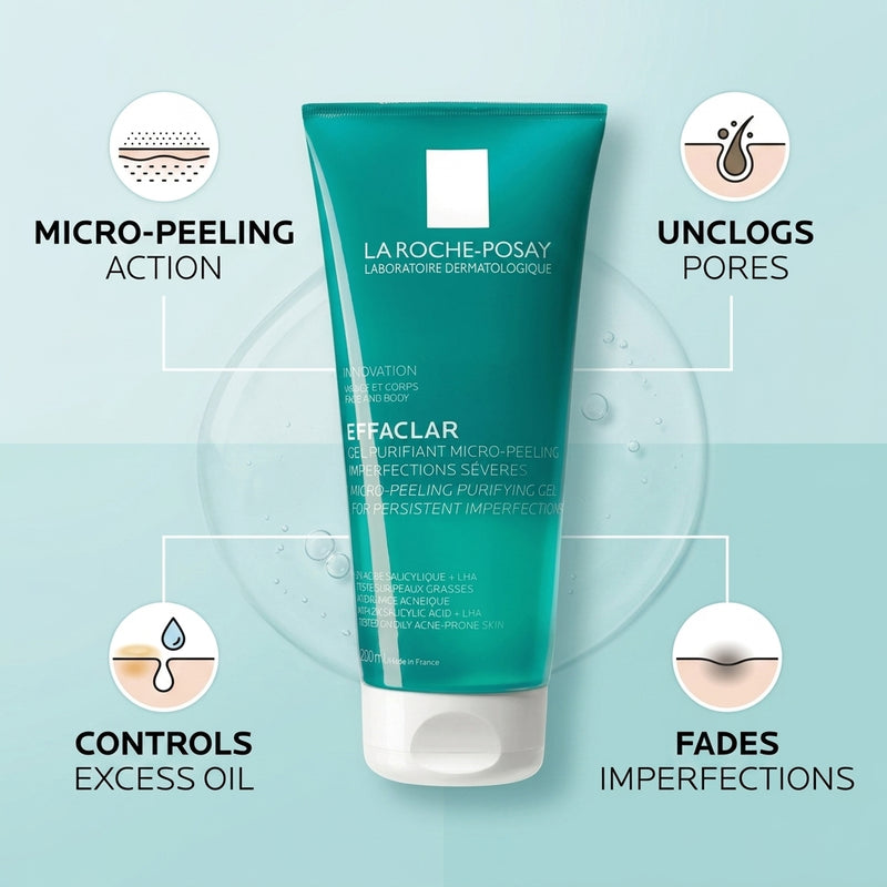 La Roche-Posay Effaclar Micro-Peeling Purifying Gel 200ml