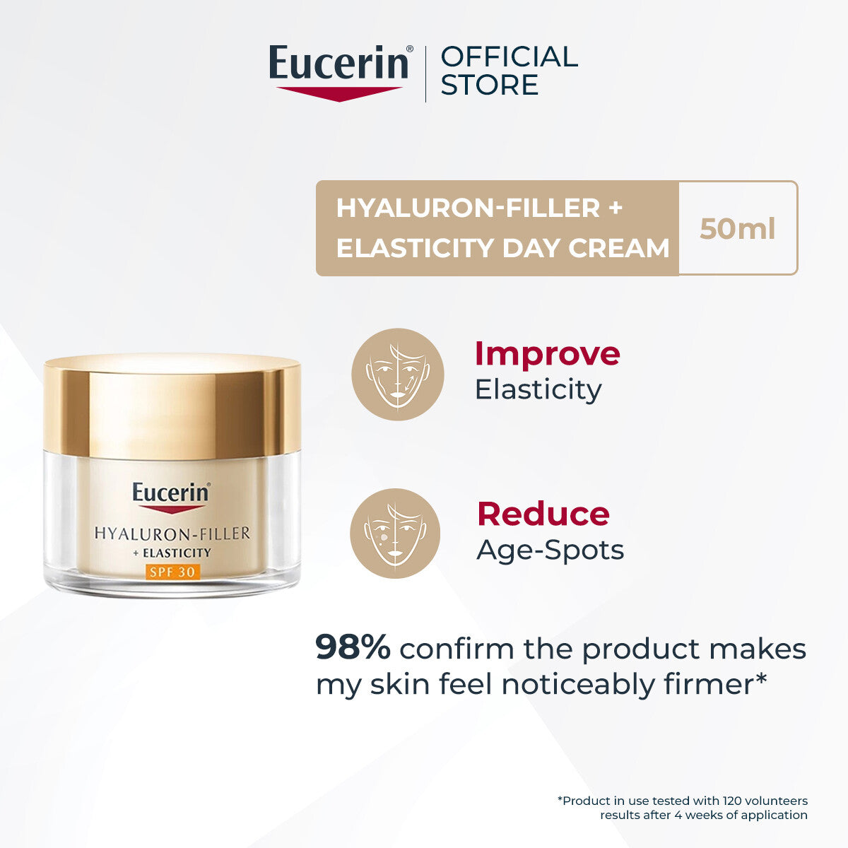 Eucerin Hyaluron-Filler+Elasticity Day Crm SPF30 (50ml)