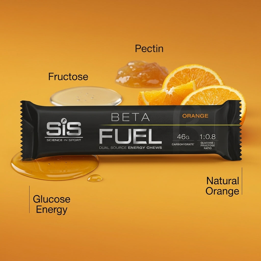 Science In Sport Beta Fuel Energy Chew Bar Orange 60g