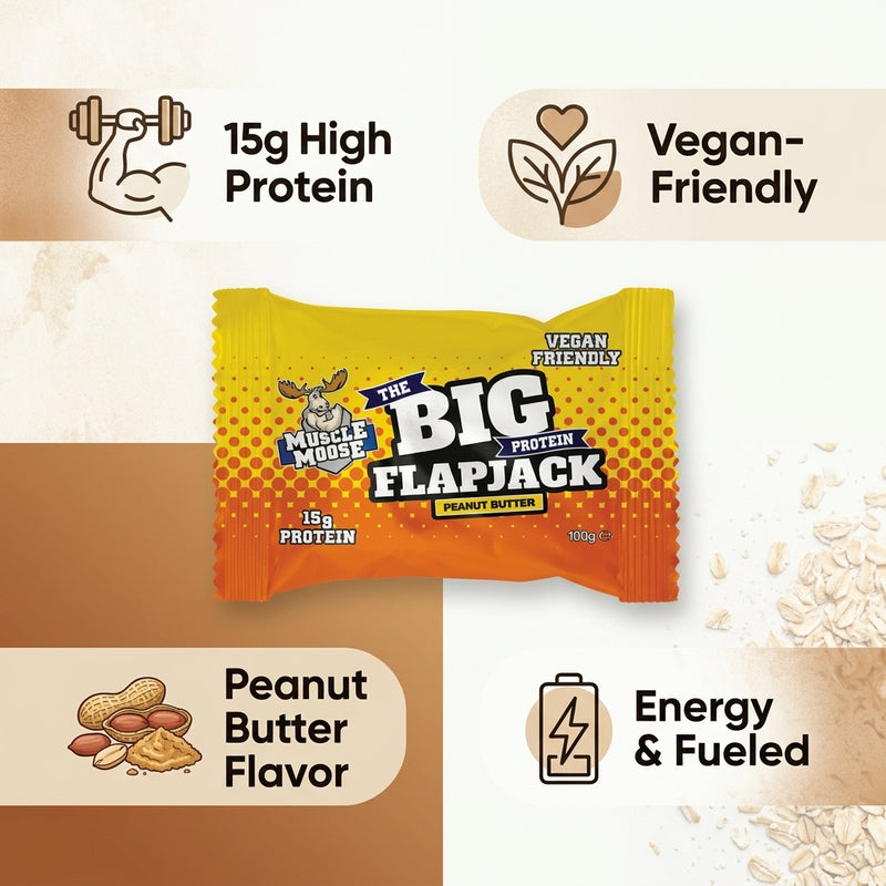 Muscle Moose Big Protein Flapjack Peanut Butter 100g