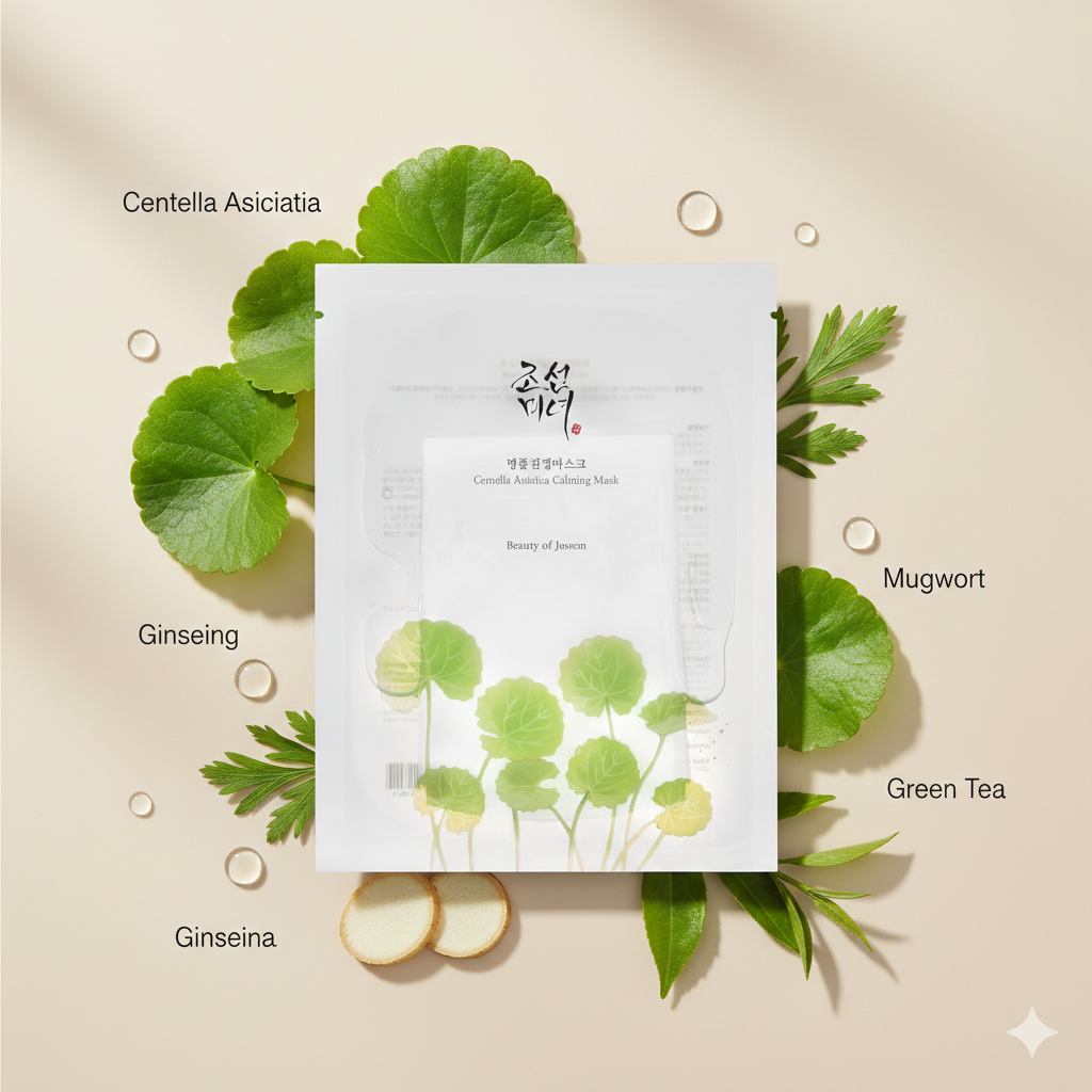 Beauty of Joseon centella asiatica calming mask 10 sheets