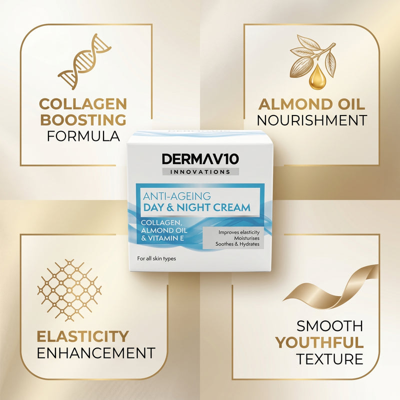 Derma V10 Anti-Ageing Collagen Day Cream - 50ml