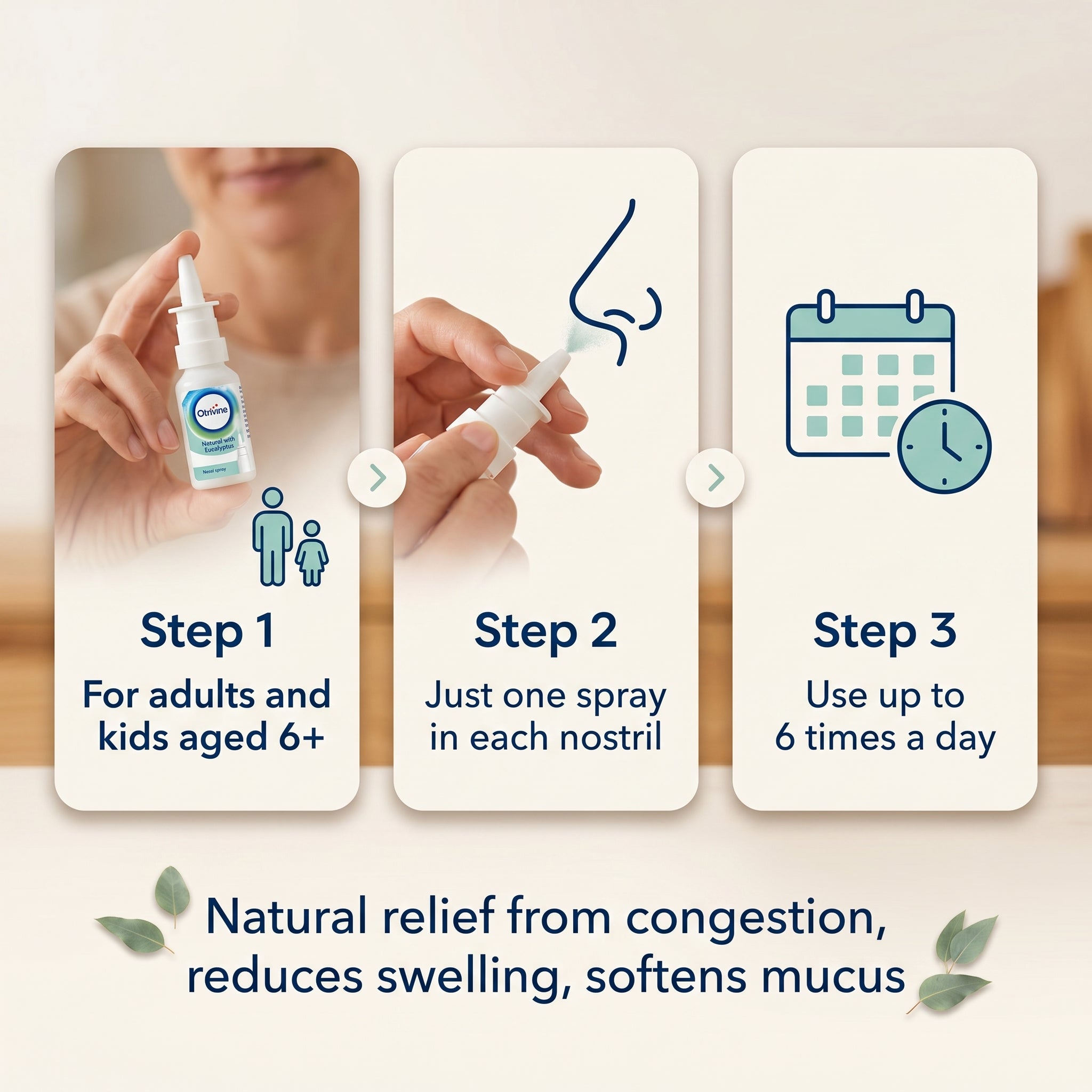 Otrivine Natural with Eucalyptus Nasal Spray 20ml
