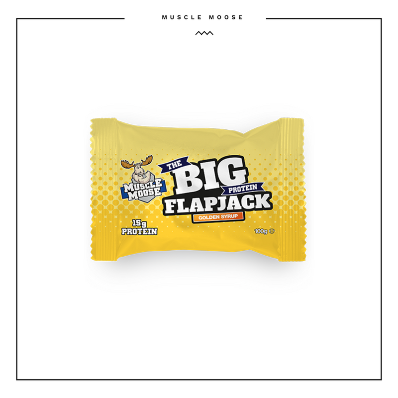 Muscle Moose Big Protein Flapjack Golden Syrup 100g