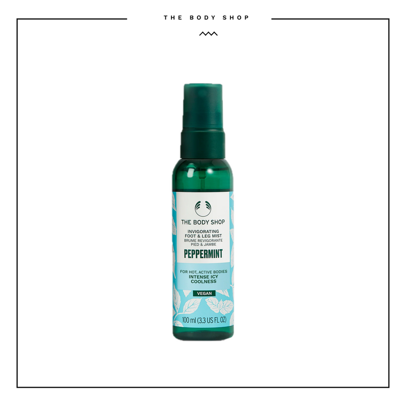 The Body Shop Peppermint Invigorating Foot & Leg Mist Intense Icy Coolness 100ml