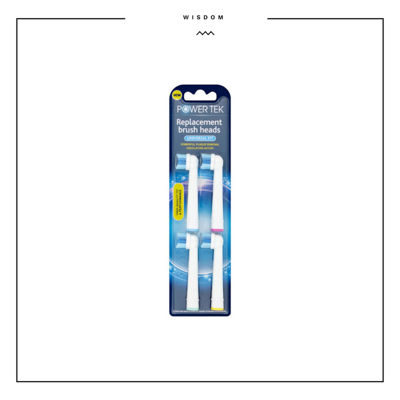Wisdom Powertek Replacement Heads 4pack
