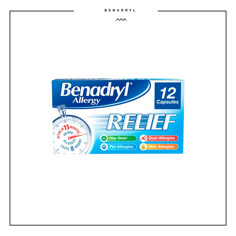 Benadryl Allergy Relief Cap's 24's