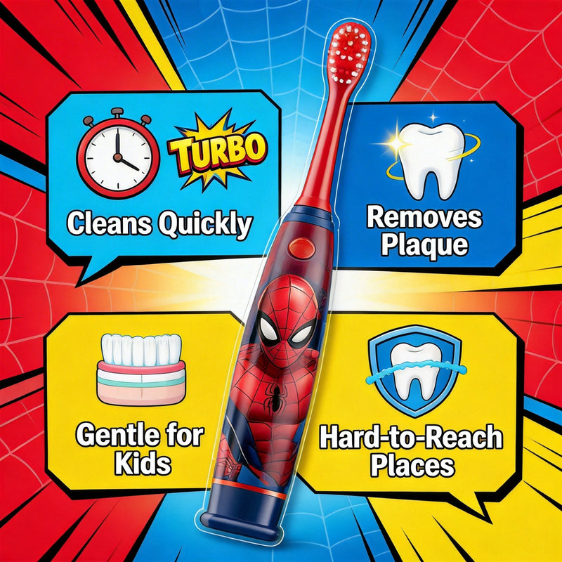SPIDERMAN TURBO MAX ELECTRIC TOOTHBRUSH 6+