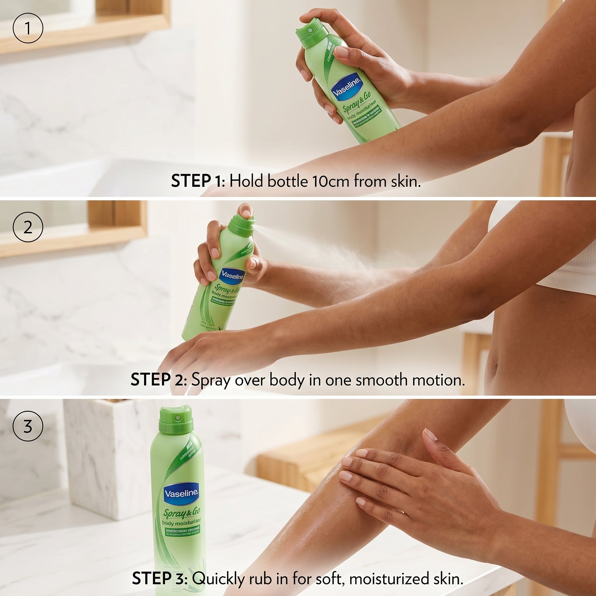 Vaseline Spray & Go Aloe Fresh 190ml Skin Care