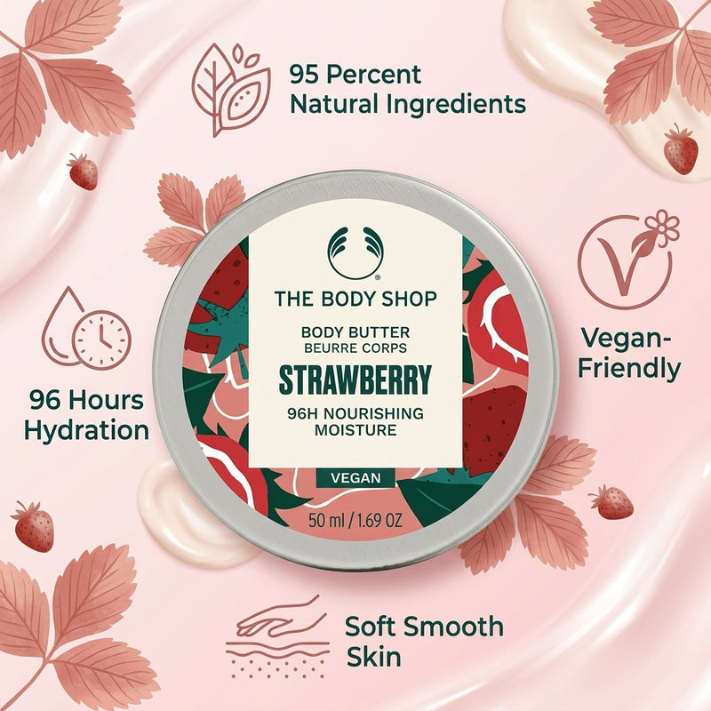 The Body Shop Body Butter Strawberry 50ml