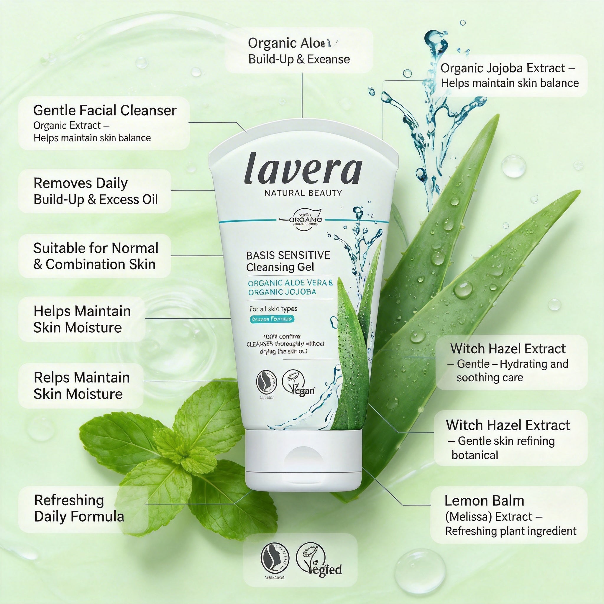 Lavera Basis Cleansing Gel 125ml