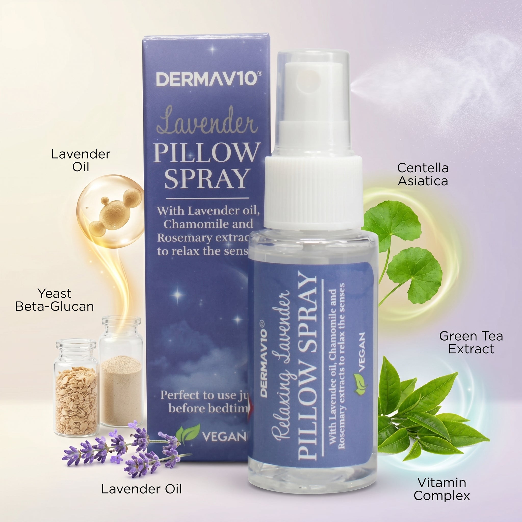 Derma V10 Lavender Pillow Spray 30ml