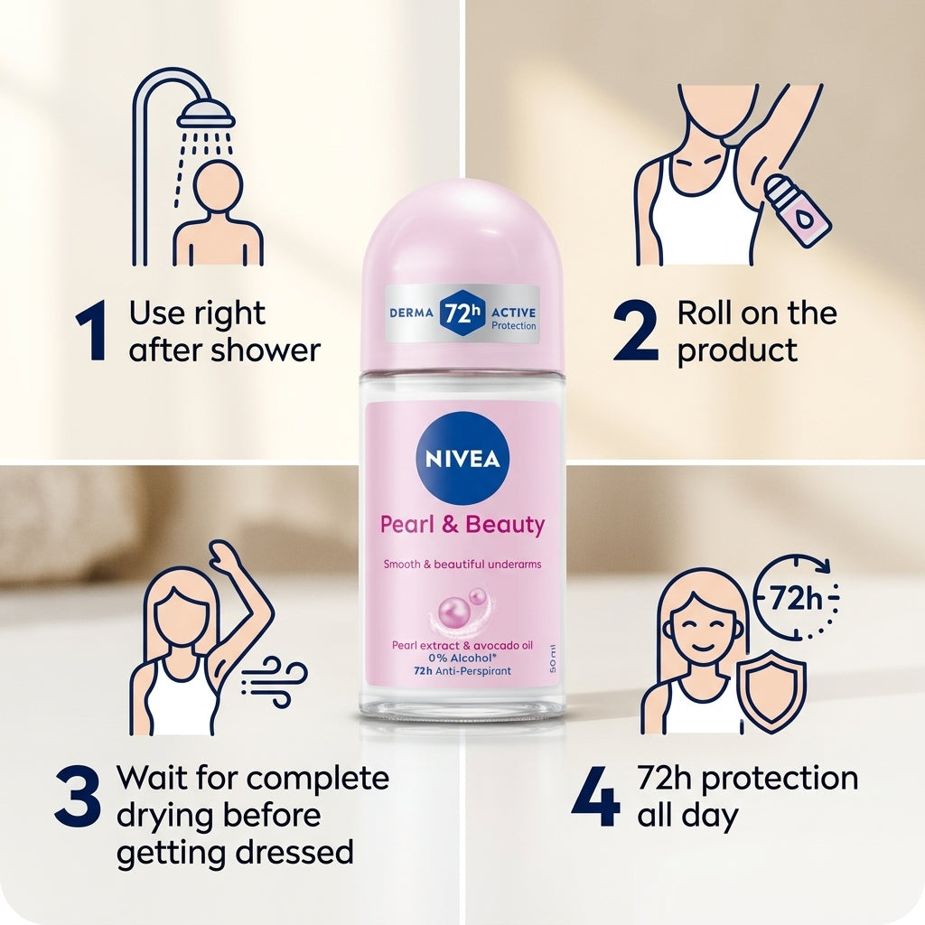 Nivea Pearl & Beauty Anti-Perspirant Roll-On 50ml