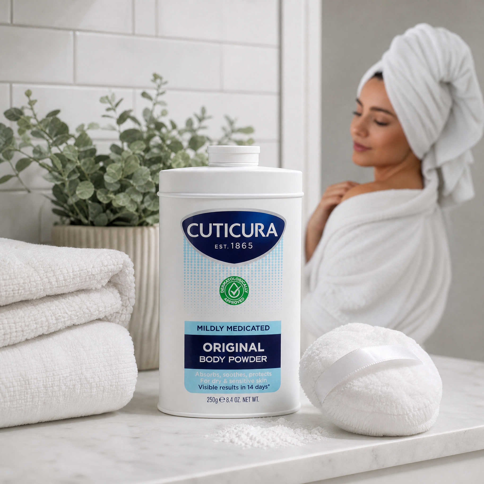 Cuticura Mildly Medicated Body Powder 250g