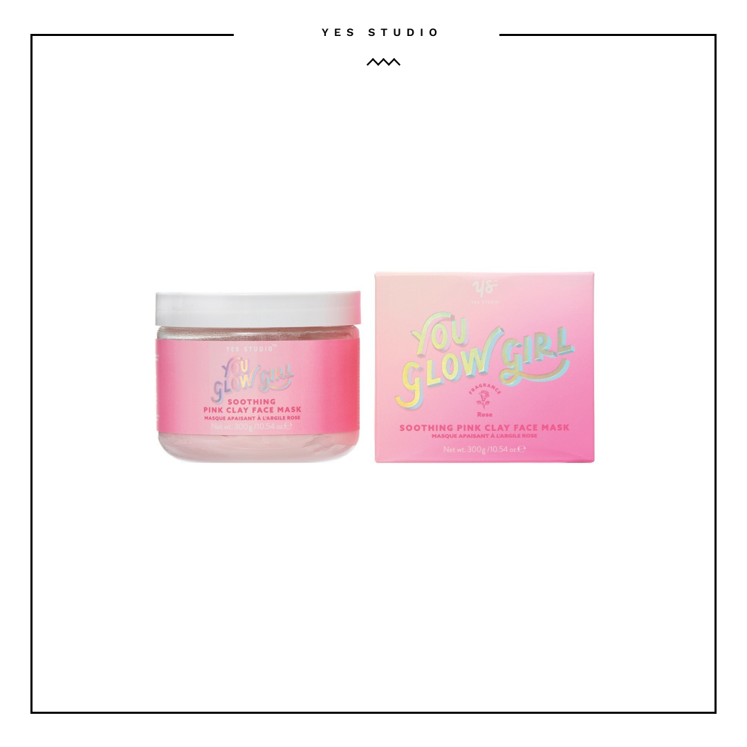 Yes Studio You Glow Girl Fragrance Soothing Pink Clay Face Mask 300g
