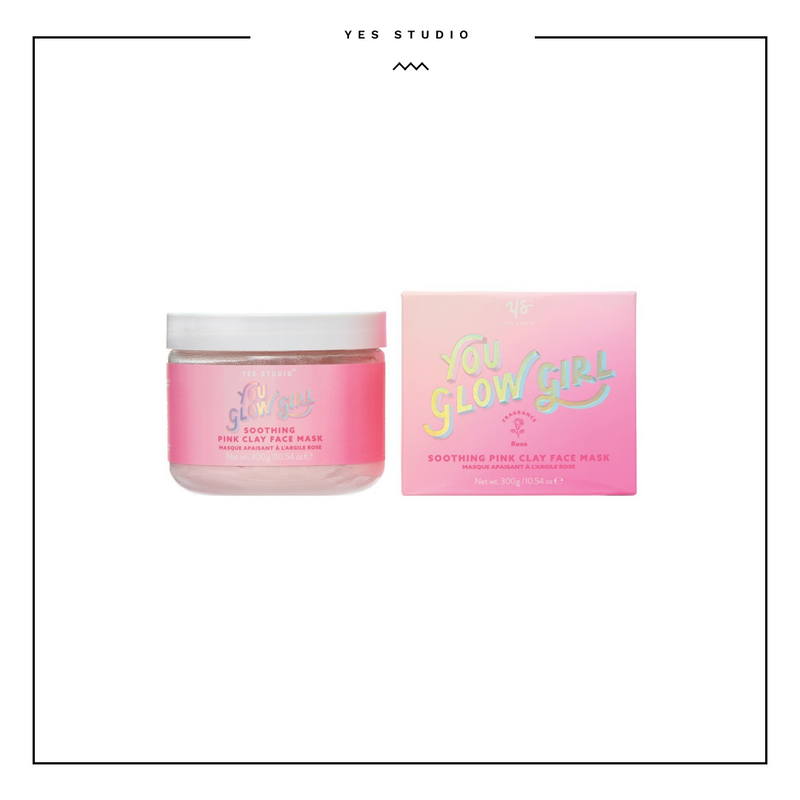 Yes Studio You Glow Girl Fragrance Soothing Pink Clay Face Mask 300g