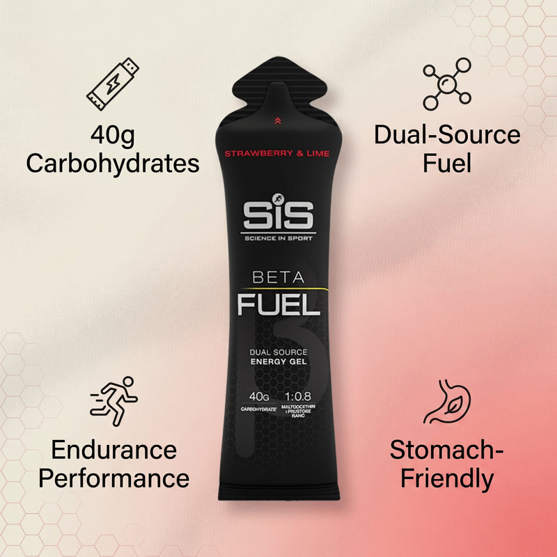 Science In Sport Beta Fuel Strawberry & Lime Energy Gel 40g