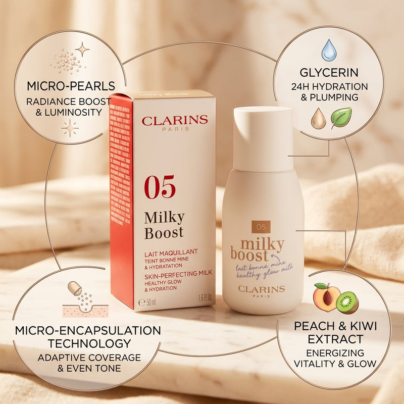Clarins 05 Milky Sandalwood Boost Skin-Perfecting Milk 50ml
