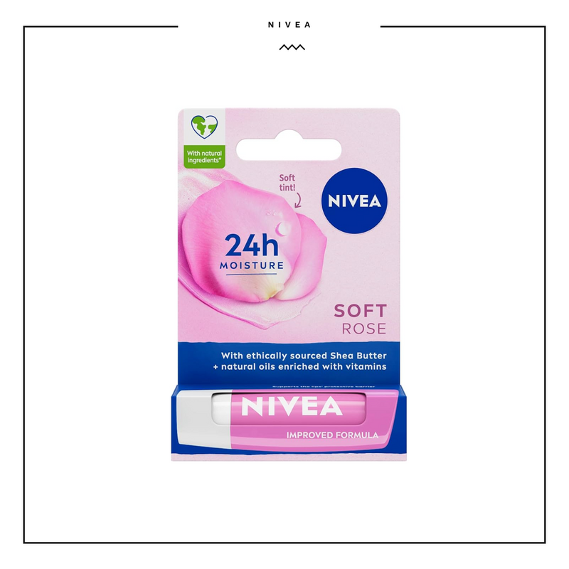 NIVEA Soft Rosé Lip Balm 4.8g