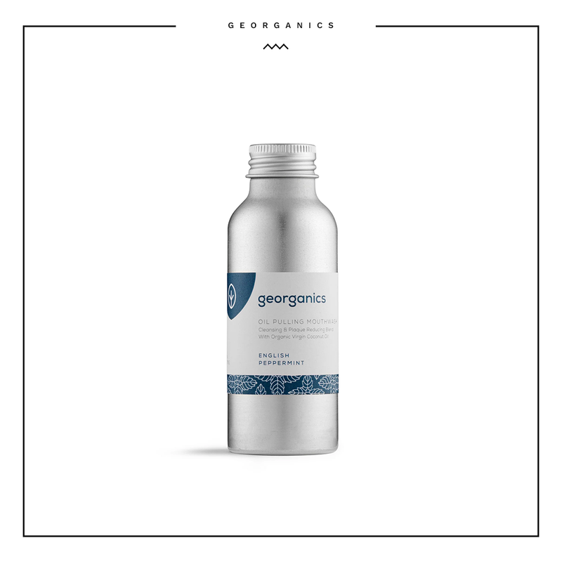 Georganics Oil Pulling Mouthwash - Peppermint 100ml