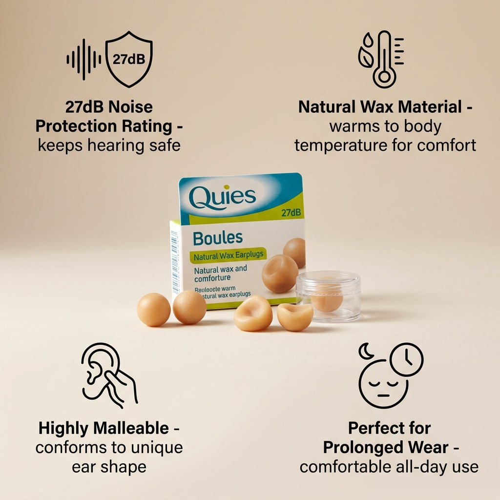 Quies Boules Natural Wax Earplugs